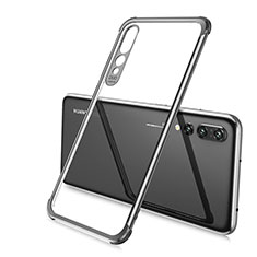 Ultra-thin Transparent TPU Soft Case Cover S02 for Huawei P20 Pro Black