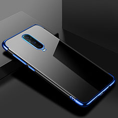 Ultra-thin Transparent TPU Soft Case Cover S02 for Oppo R17 Pro Blue