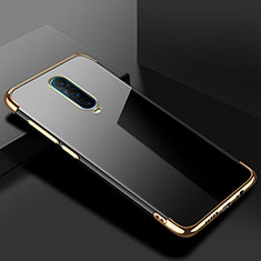 Ultra-thin Transparent TPU Soft Case Cover S02 for Oppo R17 Pro Gold