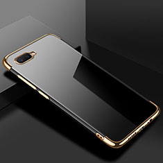 Ultra-thin Transparent TPU Soft Case Cover S02 for Oppo RX17 Neo Gold
