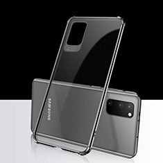 Ultra-thin Transparent TPU Soft Case Cover S02 for Samsung Galaxy S20 Black