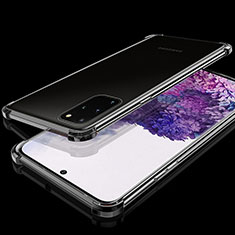 Ultra-thin Transparent TPU Soft Case Cover S02 for Samsung Galaxy S20 Plus 5G Black