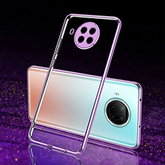 Ultra-thin Transparent TPU Soft Case Cover S02 for Xiaomi Mi 10i 5G Purple