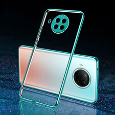 Ultra-thin Transparent TPU Soft Case Cover S02 for Xiaomi Mi 10T Lite 5G Cyan