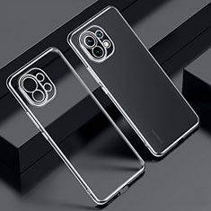 Ultra-thin Transparent TPU Soft Case Cover S02 for Xiaomi Mi 11 Lite 5G NE Black