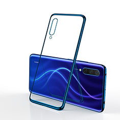 Ultra-thin Transparent TPU Soft Case Cover S02 for Xiaomi Mi A3 Blue