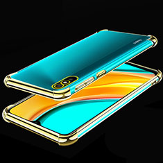 Ultra-thin Transparent TPU Soft Case Cover S02 for Xiaomi Redmi 9A Gold