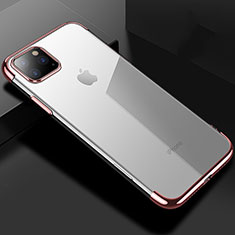 Ultra-thin Transparent TPU Soft Case Cover S03 for Apple iPhone 11 Pro Max Rose Gold