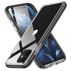 Ultra-thin Transparent TPU Soft Case Cover S03 for Apple iPhone 12 Black