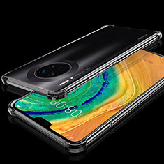 Ultra-thin Transparent TPU Soft Case Cover S03 for Huawei Mate 30E Pro 5G Black