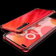 Ultra-thin Transparent TPU Soft Case Cover S03 for Huawei Nova 6 5G Red