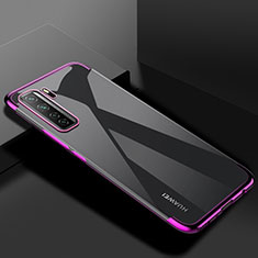 Ultra-thin Transparent TPU Soft Case Cover S03 for Huawei Nova 7 SE 5G Purple