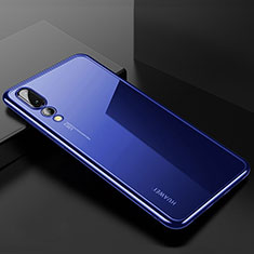 Ultra-thin Transparent TPU Soft Case Cover S03 for Huawei P20 Pro Blue