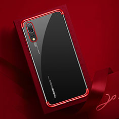 Ultra-thin Transparent TPU Soft Case Cover S03 for Huawei P20 Red