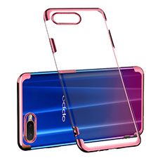 Ultra-thin Transparent TPU Soft Case Cover S03 for Oppo K1 Rose Gold