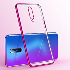 Ultra-thin Transparent TPU Soft Case Cover S03 for Oppo R17 Pro Purple