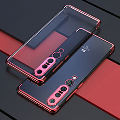 Ultra-thin Transparent TPU Soft Case Cover S03 for Xiaomi Mi 10 Pro Red
