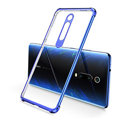 Ultra-thin Transparent TPU Soft Case Cover S03 for Xiaomi Mi 9T Blue