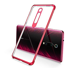 Ultra-thin Transparent TPU Soft Case Cover S03 for Xiaomi Mi 9T Red