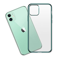 Ultra-thin Transparent TPU Soft Case Cover S04 for Apple iPhone 11 Green