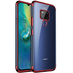 Ultra-thin Transparent TPU Soft Case Cover S04 for Huawei Mate 20 Red