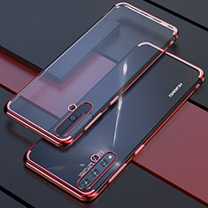 Ultra-thin Transparent TPU Soft Case Cover S04 for Huawei Nova 5 Red