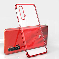 Ultra-thin Transparent TPU Soft Case Cover S04 for Huawei Nova 6 Red