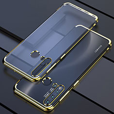 Ultra-thin Transparent TPU Soft Case Cover S04 for Huawei P20 Lite (2019) Gold