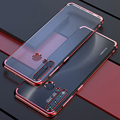 Ultra-thin Transparent TPU Soft Case Cover S04 for Huawei P20 Lite (2019) Red