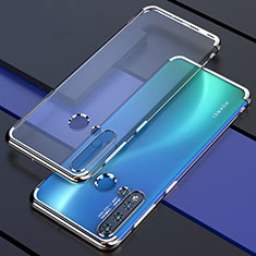 Ultra-thin Transparent TPU Soft Case Cover S04 for Huawei P20 Lite (2019) Silver