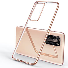 Ultra-thin Transparent TPU Soft Case Cover S04 for Huawei P40 Gold