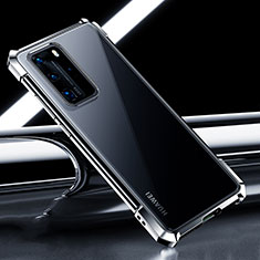 Ultra-thin Transparent TPU Soft Case Cover S04 for Huawei P40 Pro Black