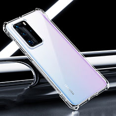 Ultra-thin Transparent TPU Soft Case Cover S04 for Huawei P40 Pro Clear