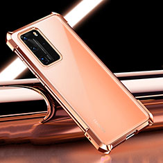 Ultra-thin Transparent TPU Soft Case Cover S04 for Huawei P40 Pro Gold