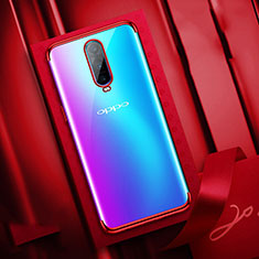 Ultra-thin Transparent TPU Soft Case Cover S04 for Oppo R17 Pro Red