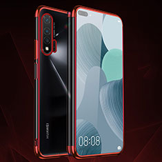 Ultra-thin Transparent TPU Soft Case Cover S05 for Huawei Nova 6 5G Red
