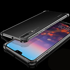 Ultra-thin Transparent TPU Soft Case Cover S05 for Huawei P20 Black