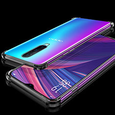 Ultra-thin Transparent TPU Soft Case Cover S05 for Oppo R17 Pro Black