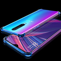 Ultra-thin Transparent TPU Soft Case Cover S05 for Oppo R17 Pro Blue