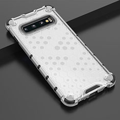 Ultra-thin Transparent TPU Soft Case Cover S05 for Samsung Galaxy S10 White