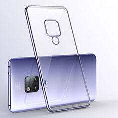 Ultra-thin Transparent TPU Soft Case Cover S06 for Huawei Mate 20 X 5G Purple