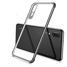 Ultra-thin Transparent TPU Soft Case Cover S06 for Huawei P20 Black