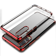 Ultra-thin Transparent TPU Soft Case Cover S06 for Huawei P20 Pro Red