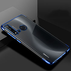 Ultra-thin Transparent TPU Soft Case Cover S07 for Huawei P20 Lite (2019) Blue