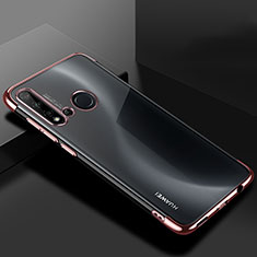 Ultra-thin Transparent TPU Soft Case Cover S07 for Huawei P20 Lite (2019) Rose Gold