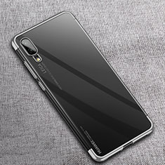 Ultra-thin Transparent TPU Soft Case Cover S08 for Huawei P20 Silver