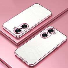 Ultra-thin Transparent TPU Soft Case Cover SY1 for Huawei Honor 60 5G Rose Gold