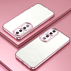 Ultra-thin Transparent TPU Soft Case Cover SY1 for Huawei Honor 90 Pro 5G Rose Gold