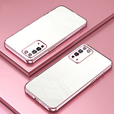 Ultra-thin Transparent TPU Soft Case Cover SY1 for Huawei Honor X10 5G Rose Gold