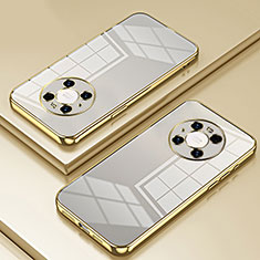 Ultra-thin Transparent TPU Soft Case Cover SY1 for Huawei Mate 40 Pro Gold